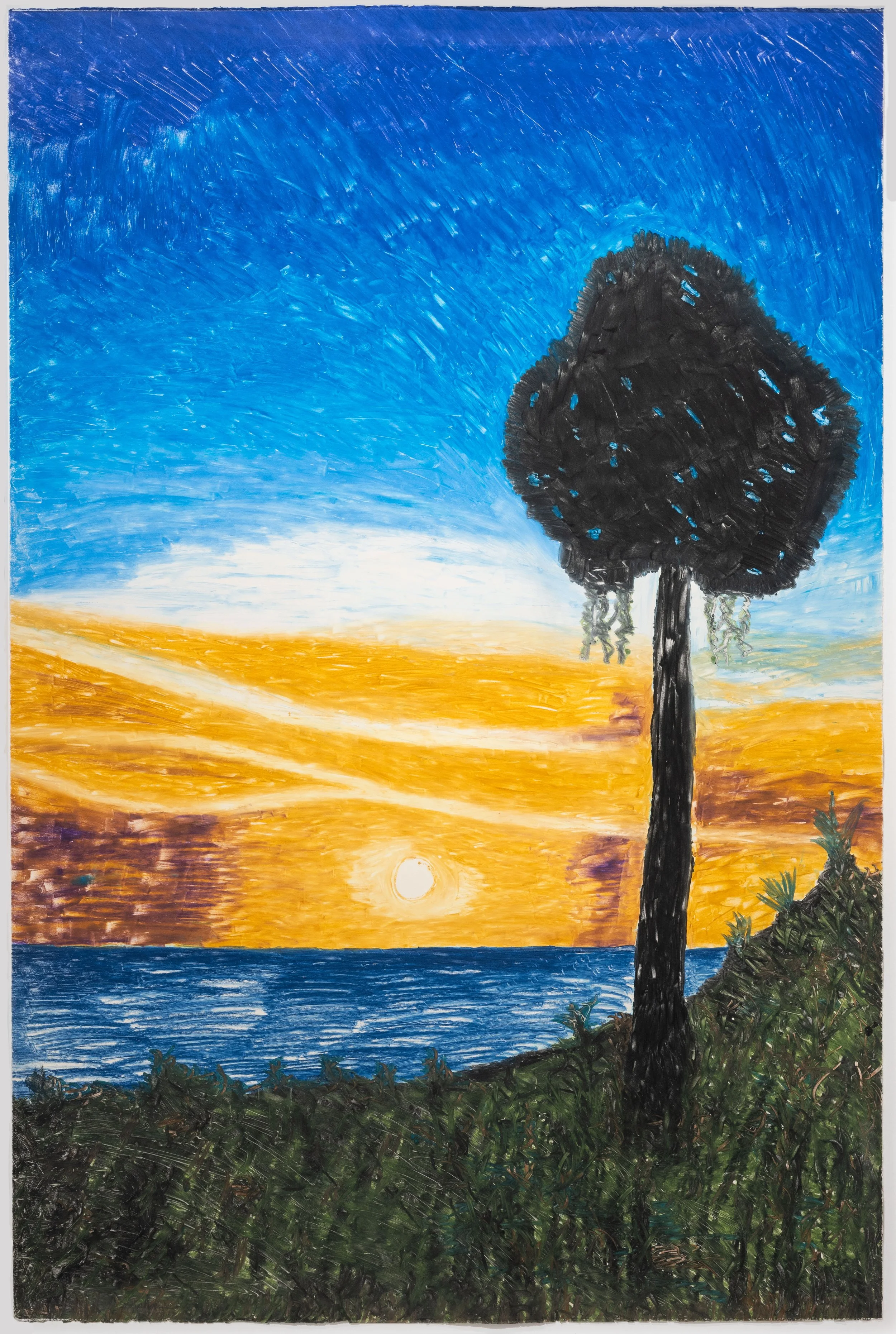   Rafael Ferrer   Atardecer Sosua , 1990 Monotype 47 1/2 x 31 1/2 in 120.7 x 80 cm Unique 