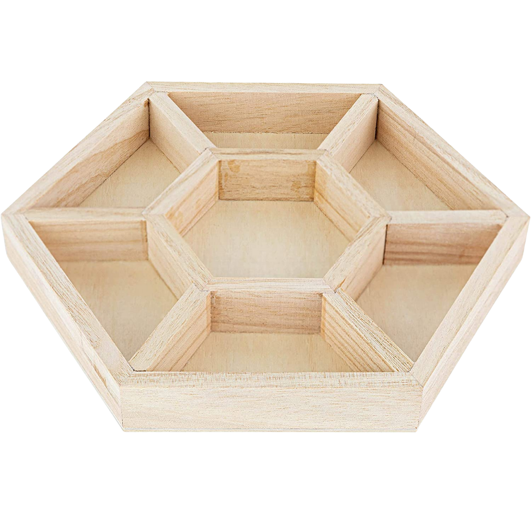 Hexagon Sectioned Tray 