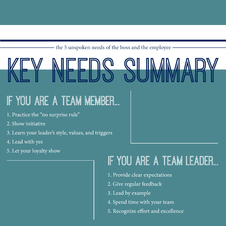 5 Key Needs Summary