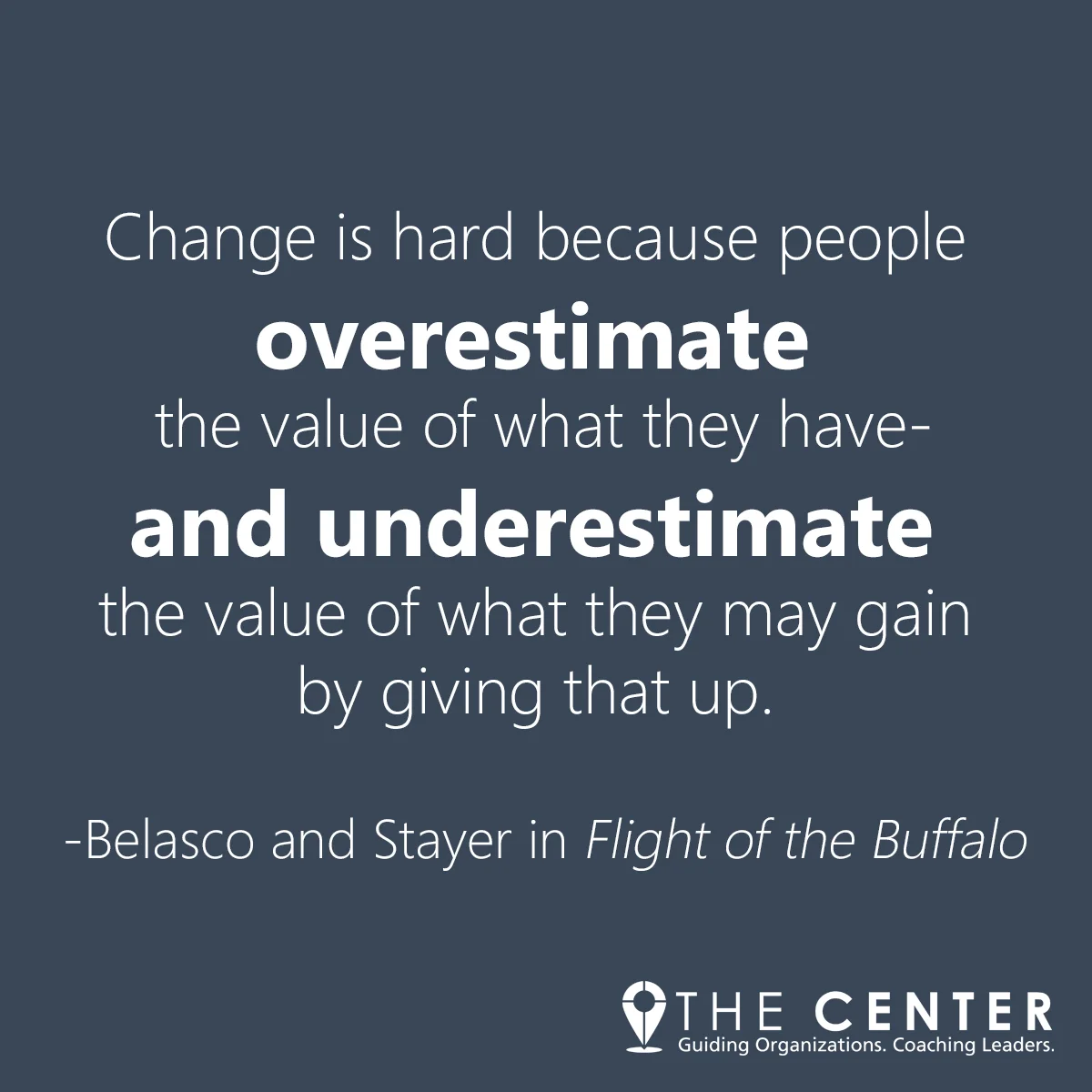 Change is hard - The Center Consulting