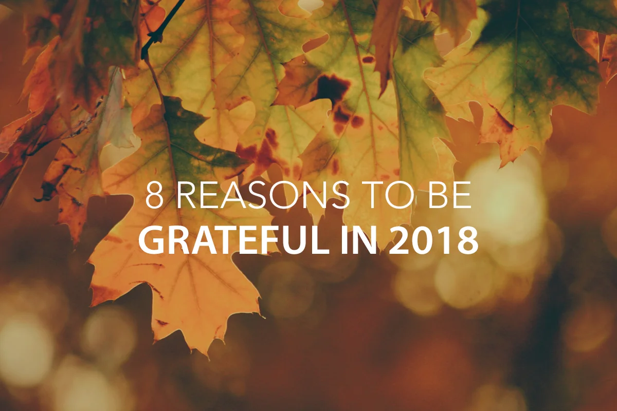 8 Reasons to Be Grateful in 2018