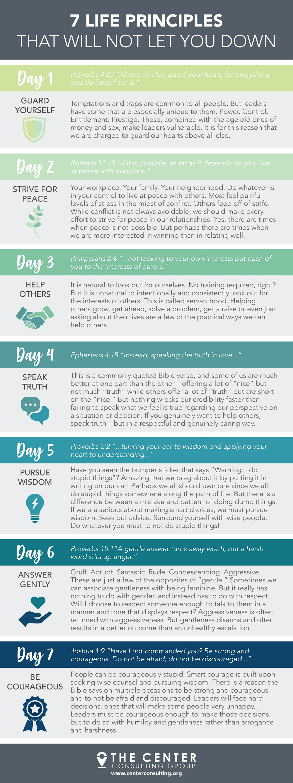 7 Life Principles That Will Not Let You Down [INFOGRAPHIC] — The Center ...