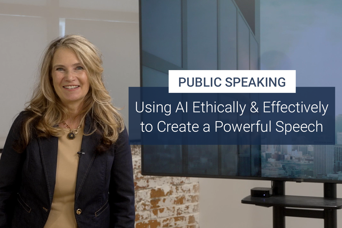 Public Speaking: Using AI Ethically &amp; Effectively to Create a Powerful Speech [VIDEO]