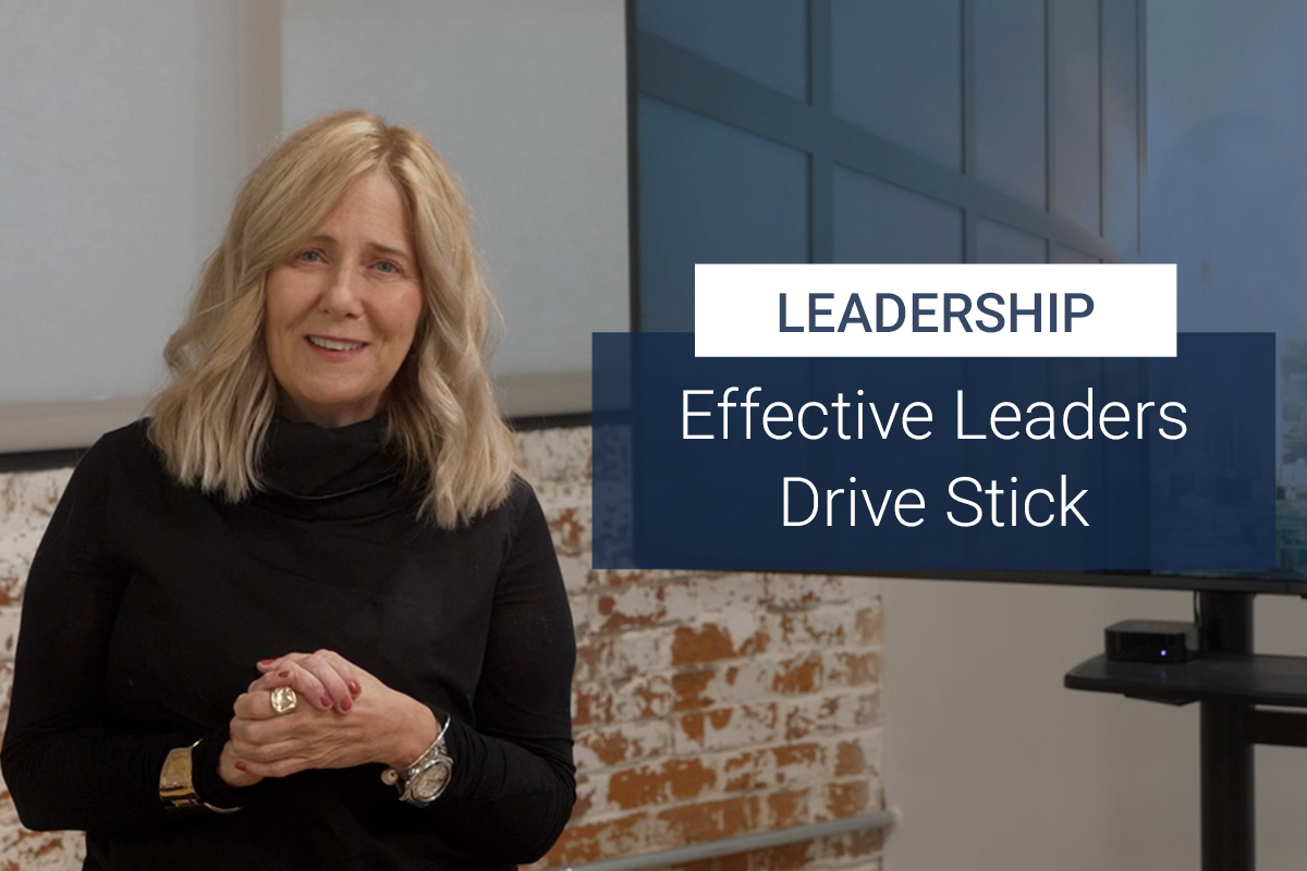 Leadership: Effective Leaders Drive Stick [VIDEO]