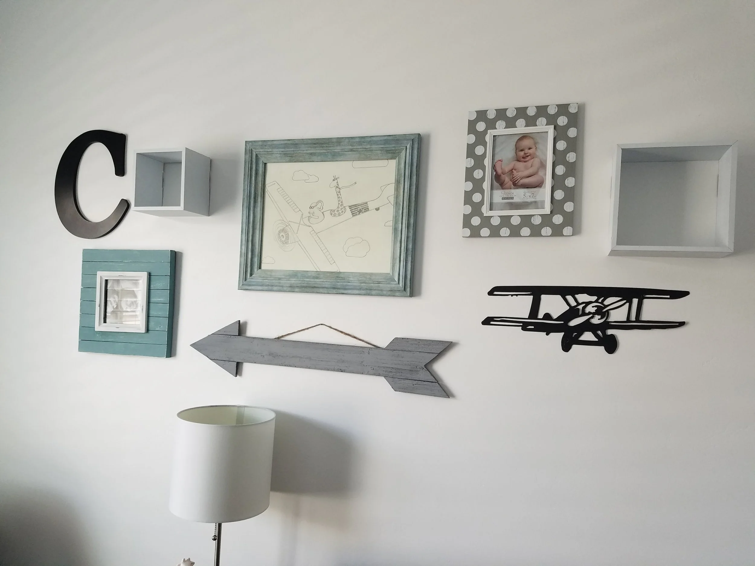  When we are able to redo the nursery for another baby, I plan to move Brandon's drawing for Carter to a wall in our bedroom.  