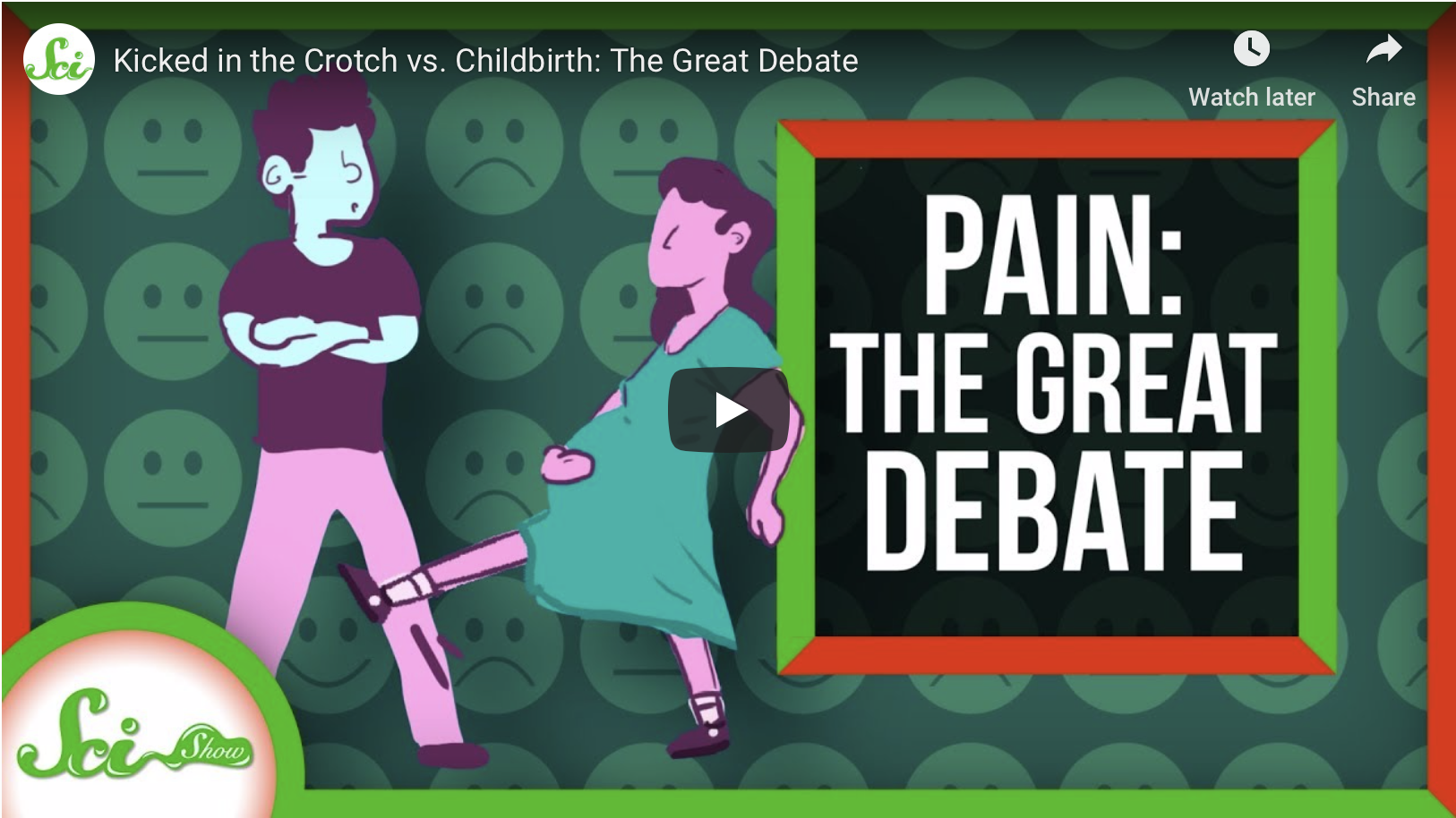 Kicked in the Crotch vs. Childbirth: The Great Debate