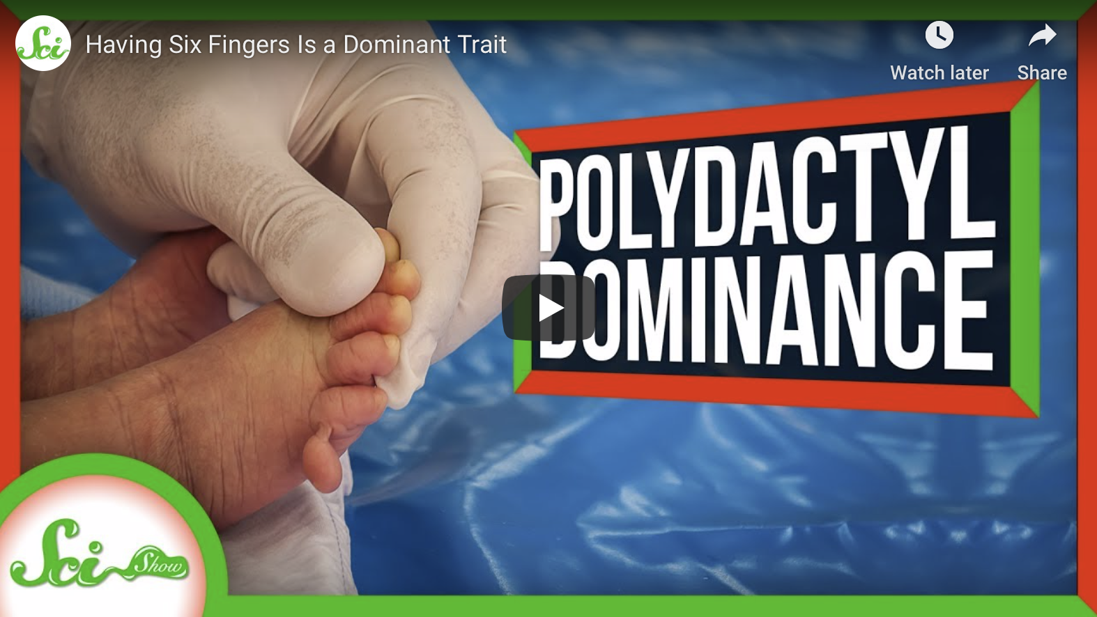 Having Six Fingers Is a Dominant Trait