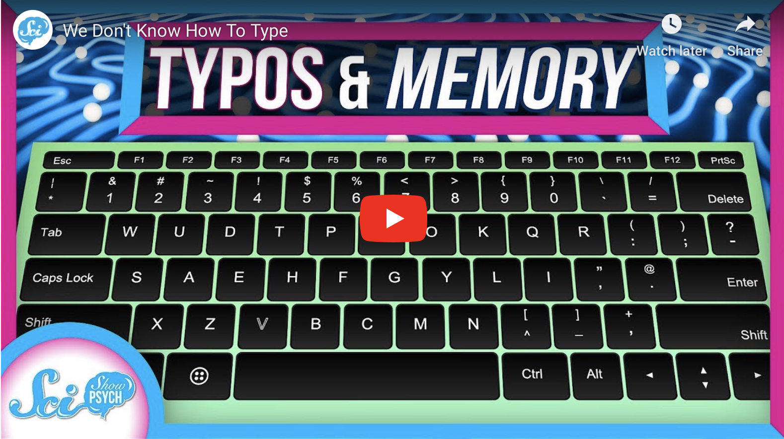 We Don't Know How To Type