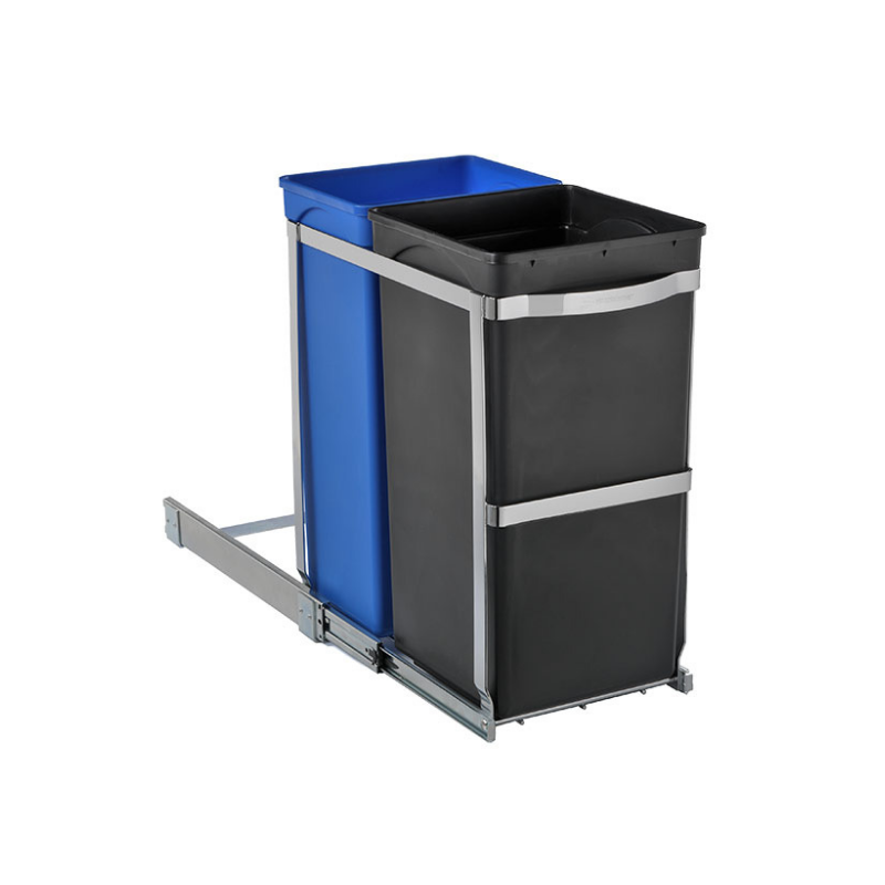 Under Counter 2-Bin Pull-Out Recycle Cans