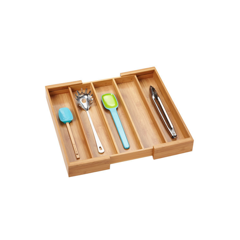 Expandable Bamboo Utensil Tray
