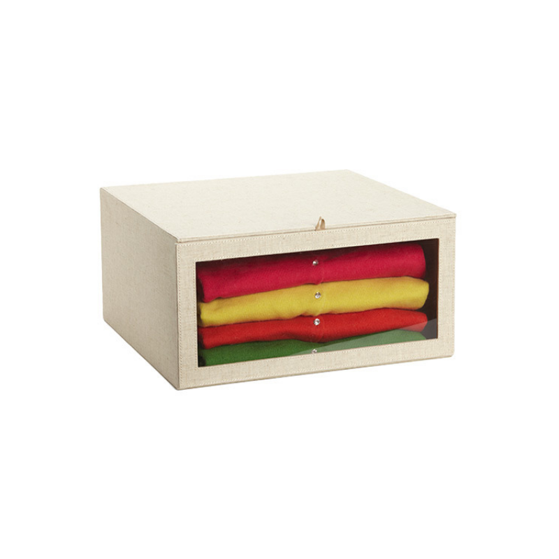 Drop-Front Sweater Box Linen