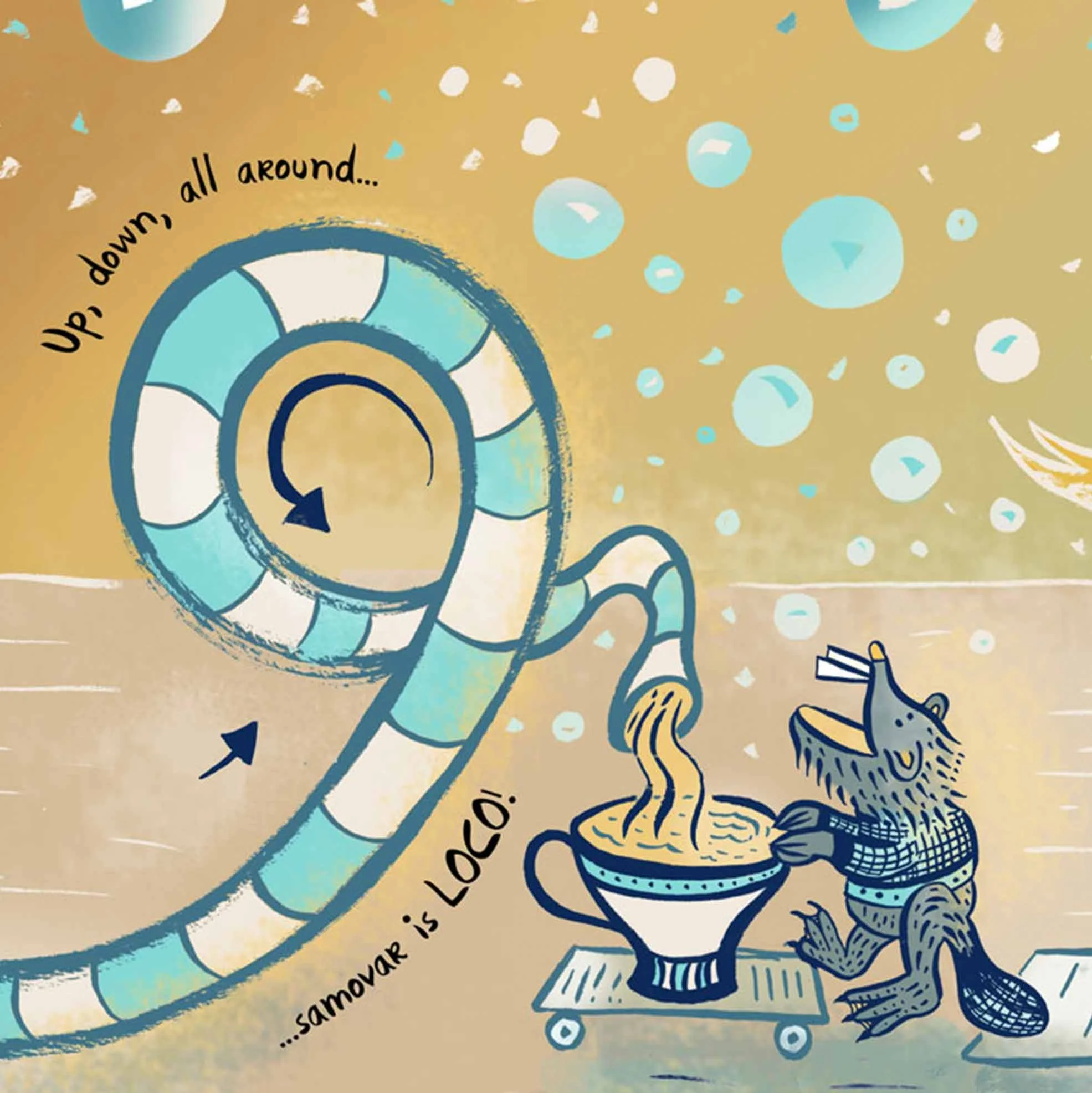 samovar book spread close up - beaver