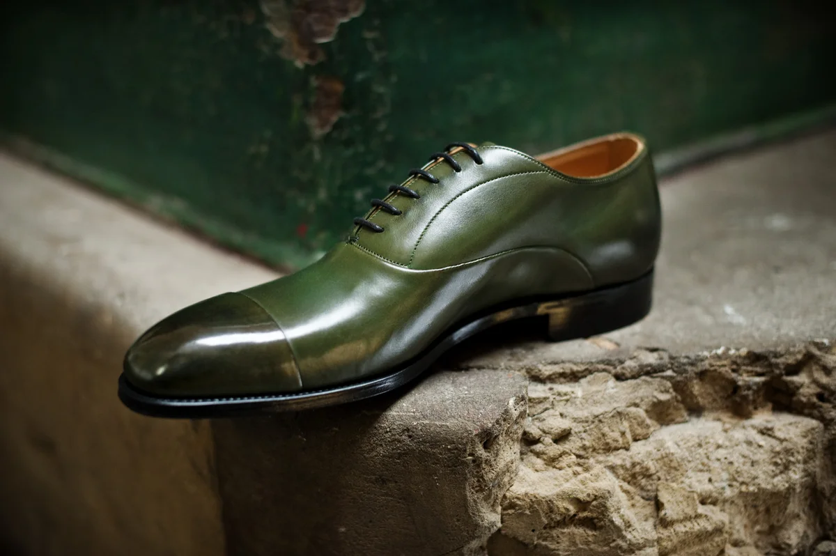 Lodger - English military green cap toe