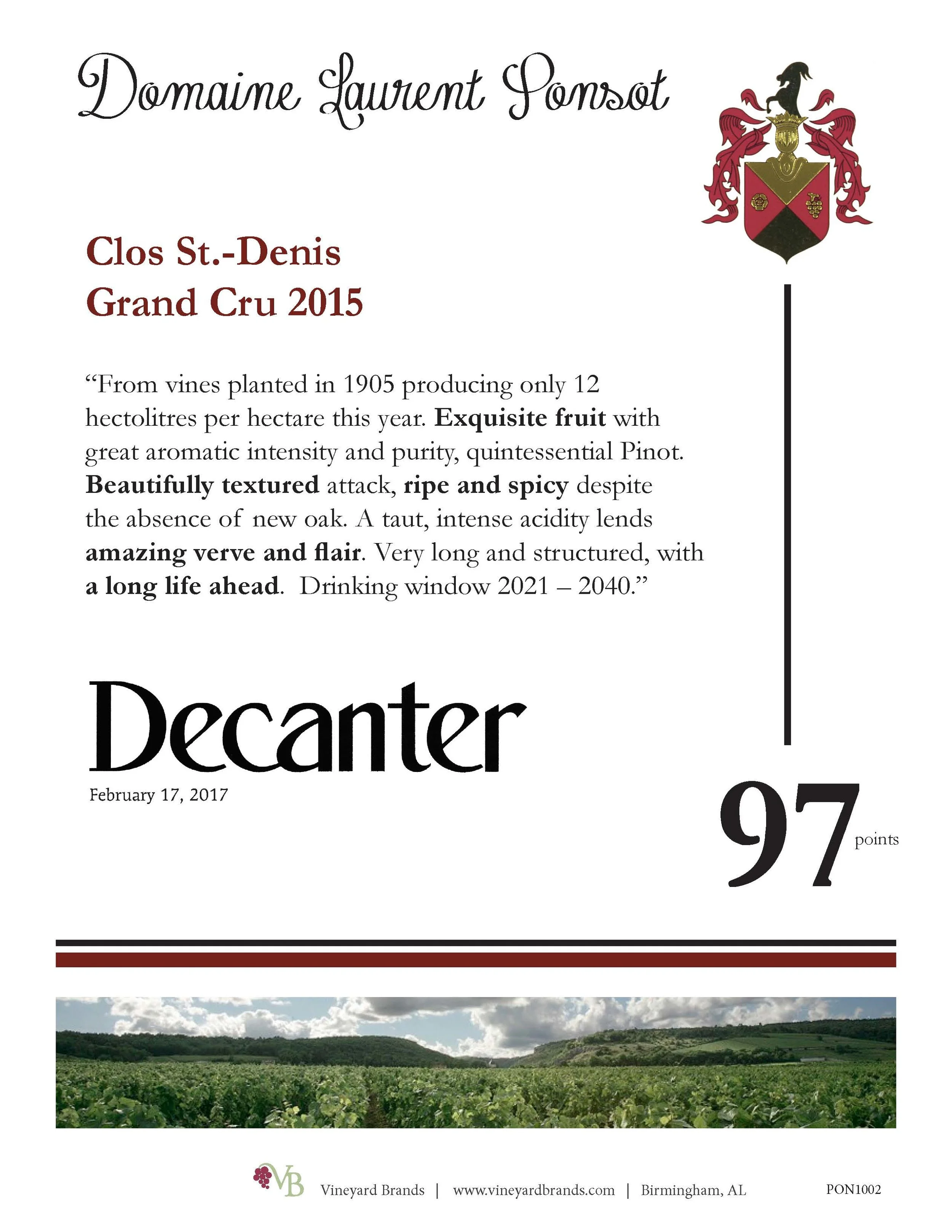 Ponsot Clos St. Denis Grand Cru 2015.jpg