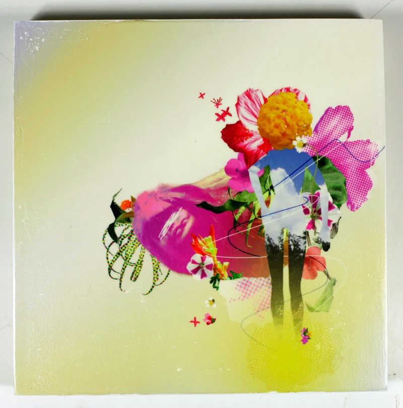 Apart from Nature, 12" x 12" Archival pigment transfer on white gesso, acrylic polymer, gelatin on wood panel.