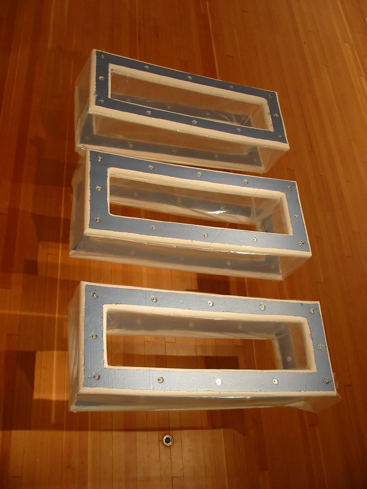 Ice Cream Sandwich 2.5'x5'x2.5' each styrofoam and plastic sculpture2004.JPG