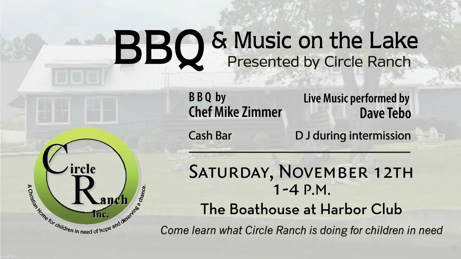 BBQ & Music on the Lake by Circle Ranch Inc.