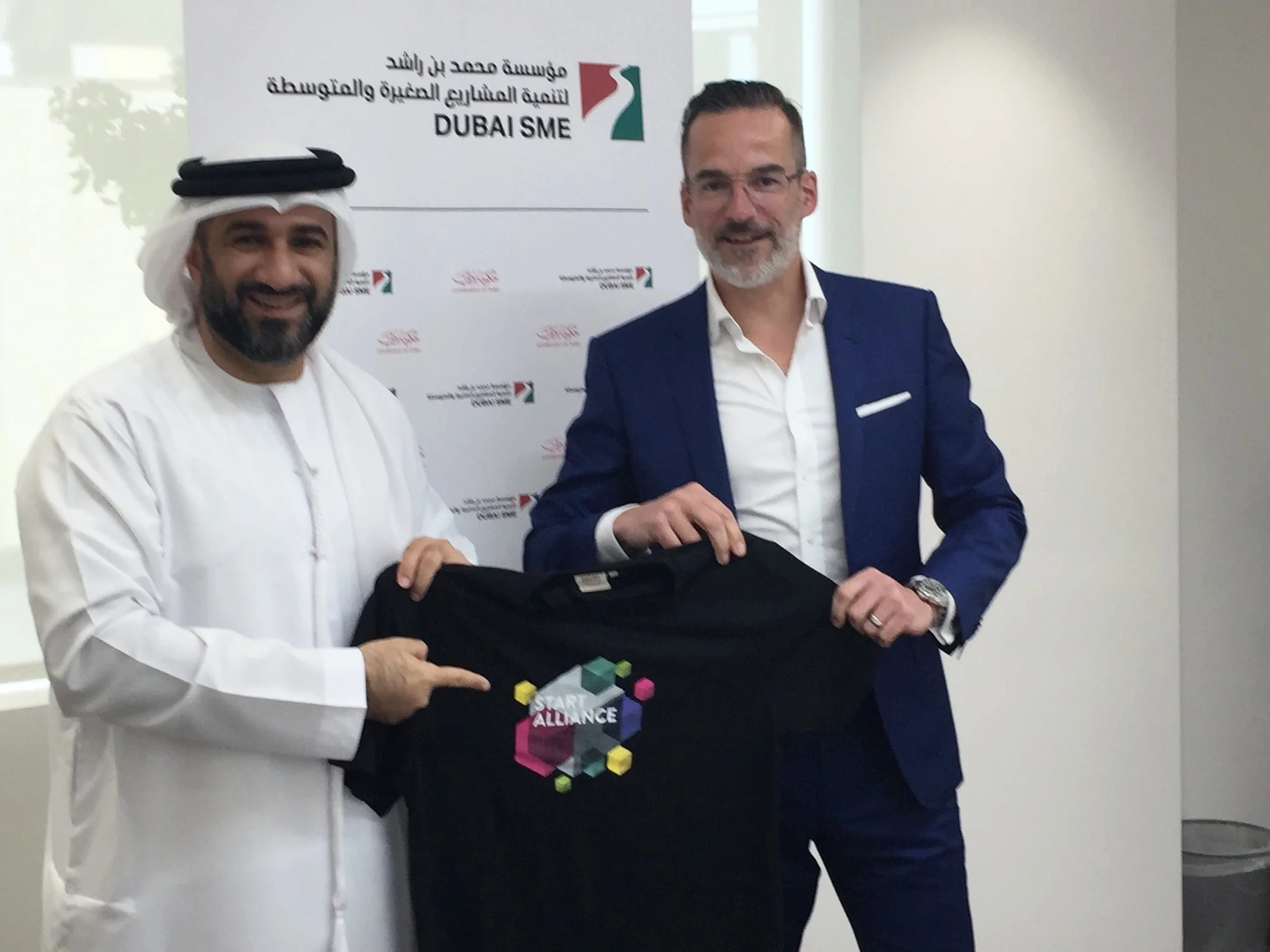 Abdul Basset Al Janahi (CEO, Dubai SME) and Dr. Stefan Franzke (CEO, Berlin Partner)
