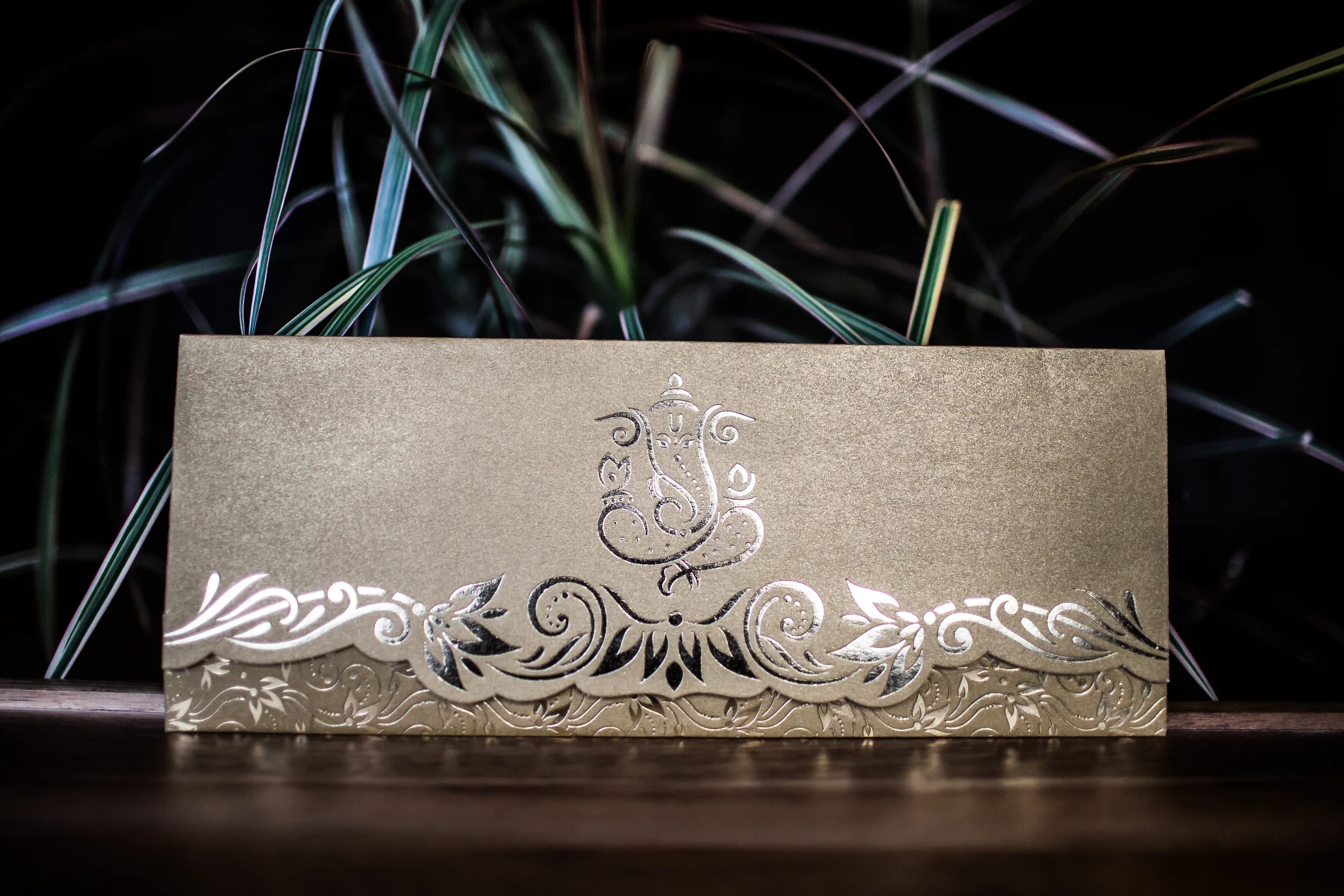 Gold Wedding Invite