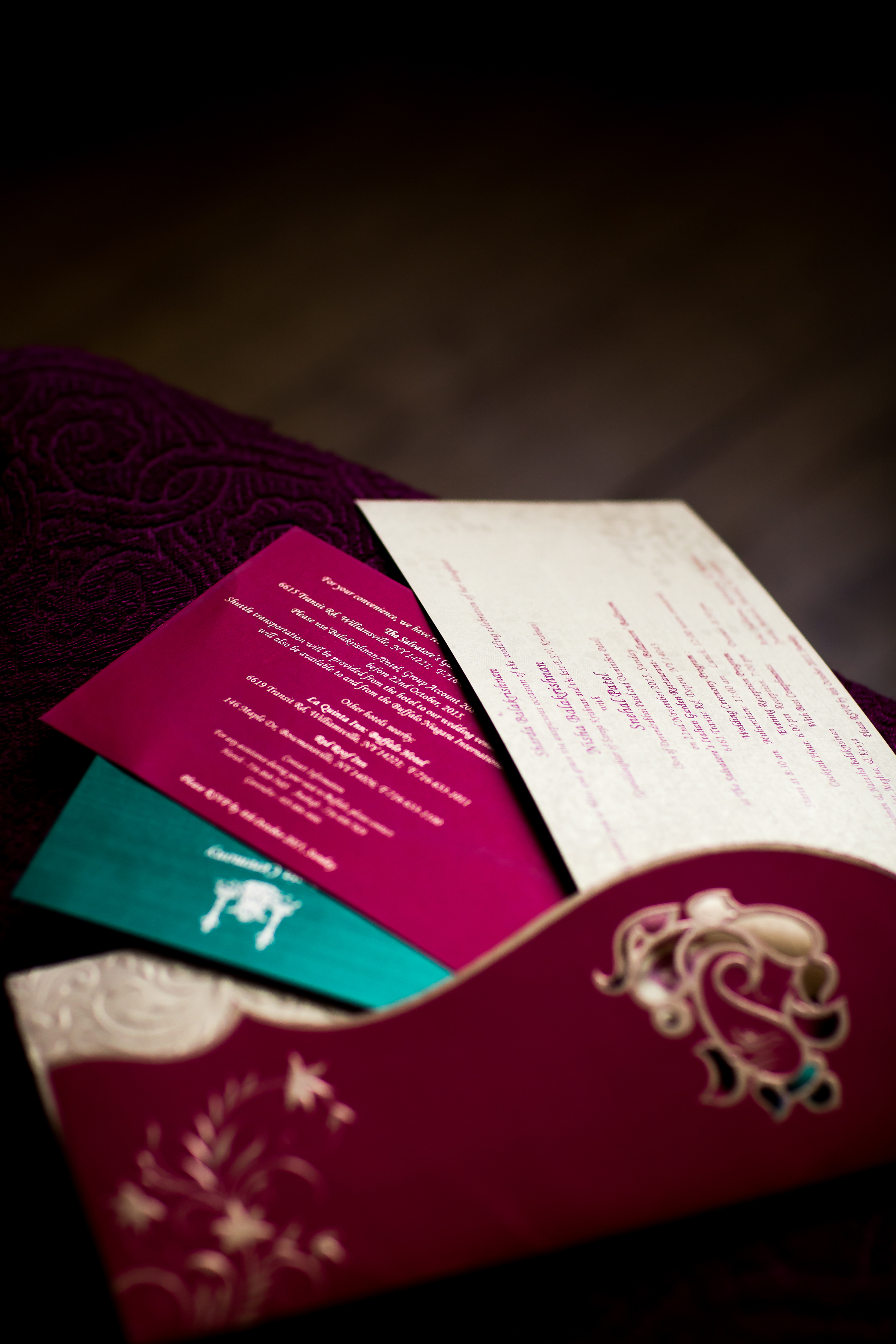 Colorful Wedding Agenda