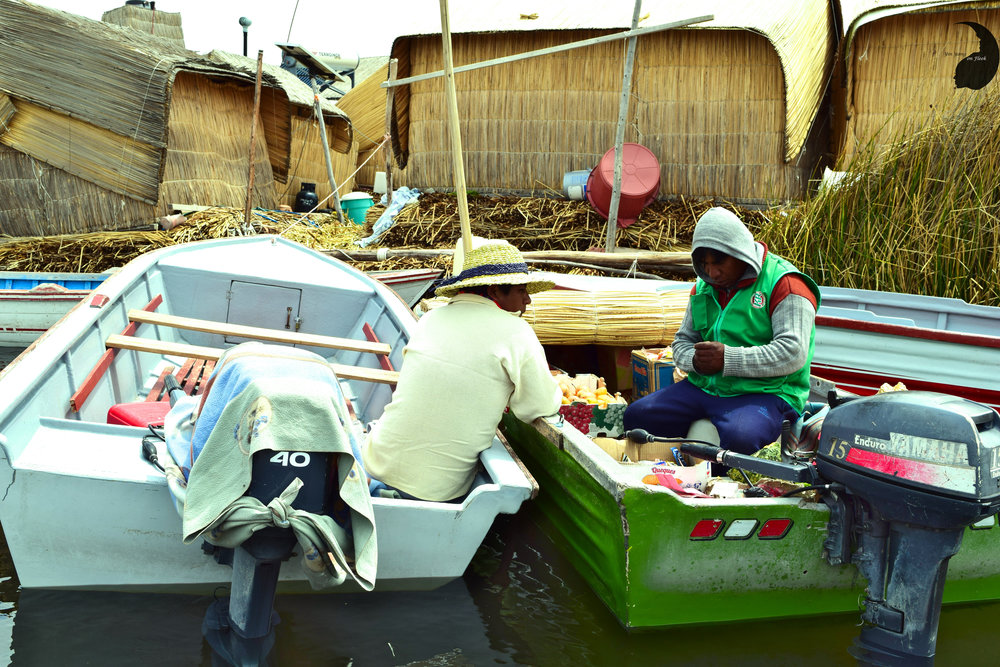 Floating island of Uros