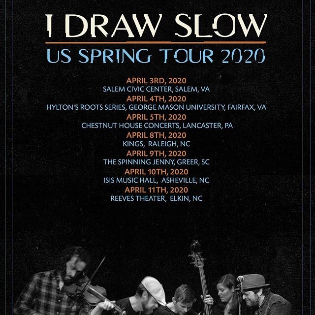 Hi Folks, it is with great sadness that we will have to pospone our April tour of the south eastern US for obvious reasons. We will contact the venues to work out a way forward on tickets etc and let you know. These are challenging times at the momen