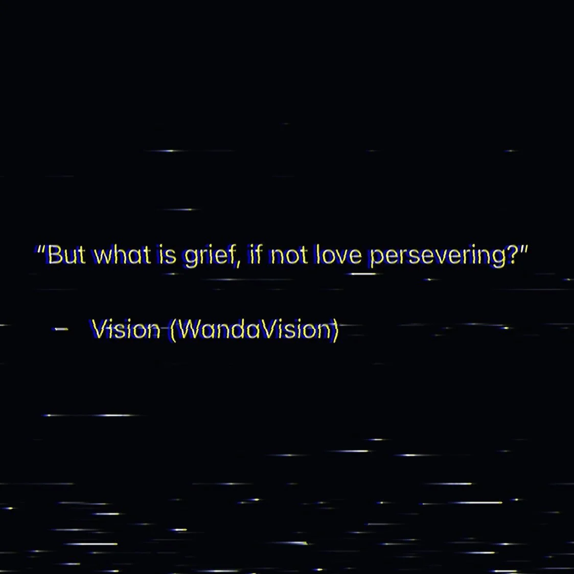 Grief and love are two sides are the same coin. Where love is present - grief can exist. And when it comes.... it comes in waves. Waves upon waves. Leave it to an Avenger to perfectly speak to the theme of the album #WavesUponWaves. #WandaVision #Mar