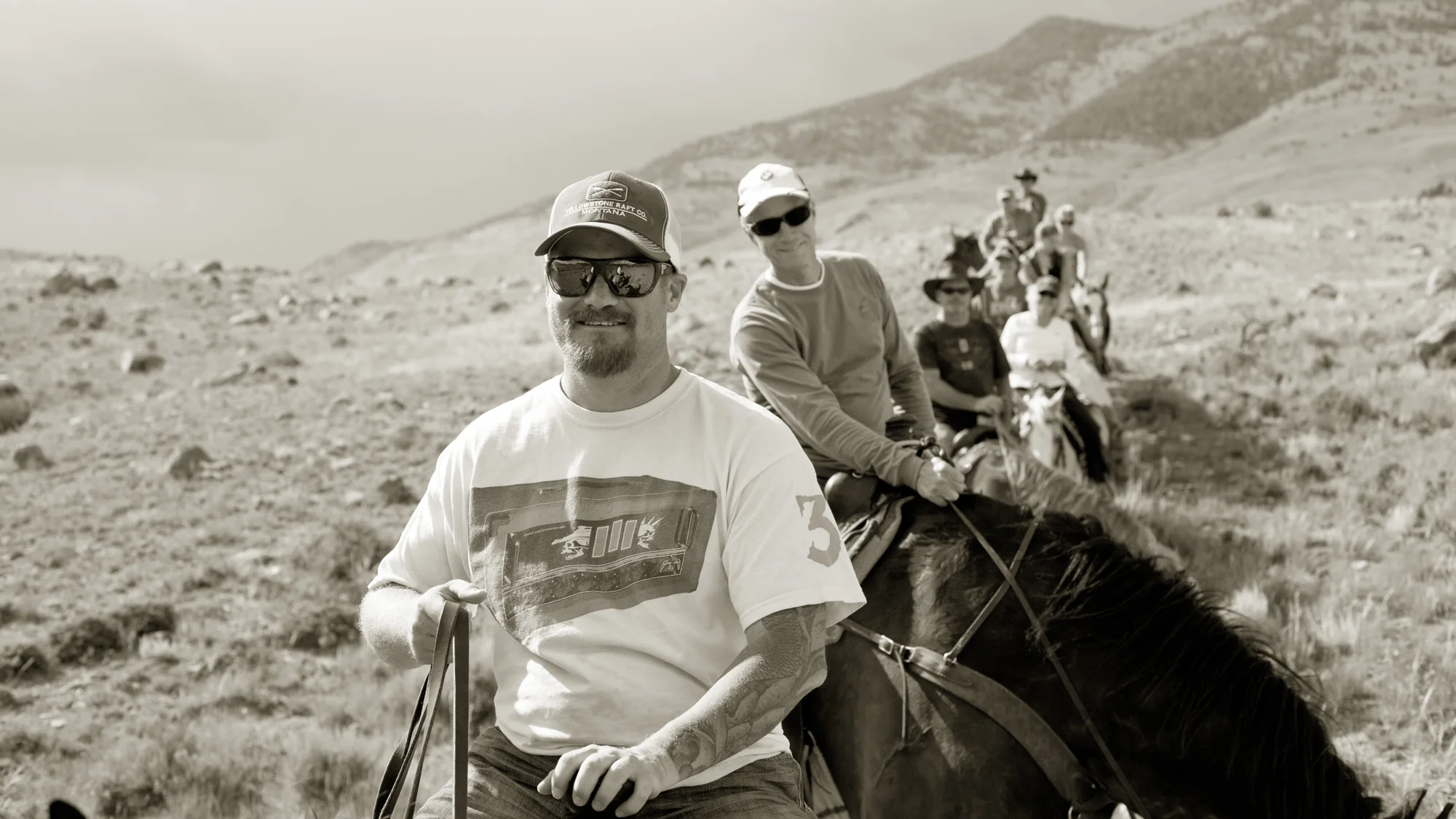 Horseback trail ride Montana