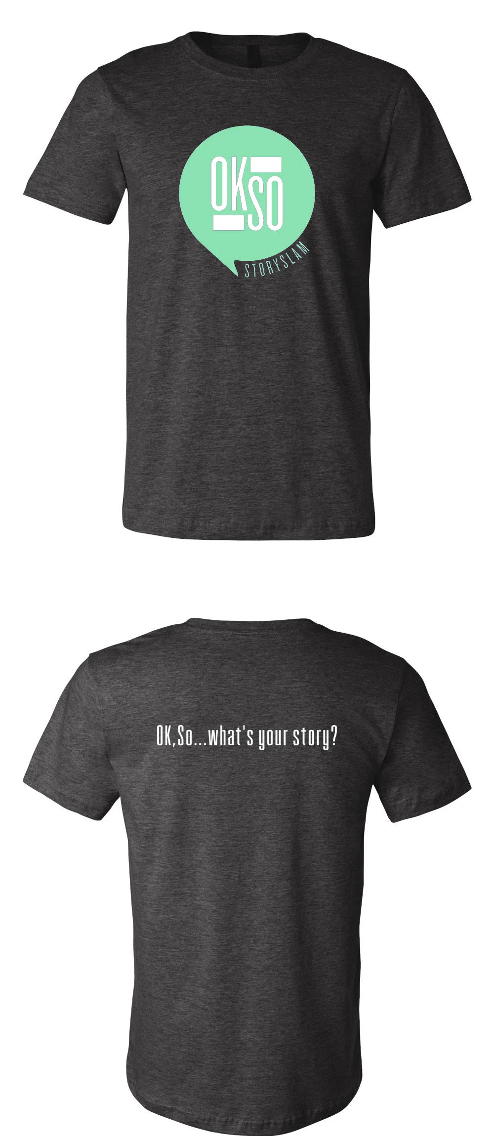 Dark Gray/Mint OK, SO Tee