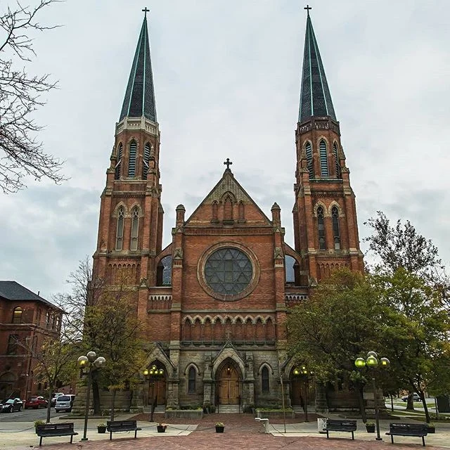 This is a photo of St. Annes Church in Detroit. I believe this is the oldest standing building in the city. #detroit #easter #churches #photography #detroithistory