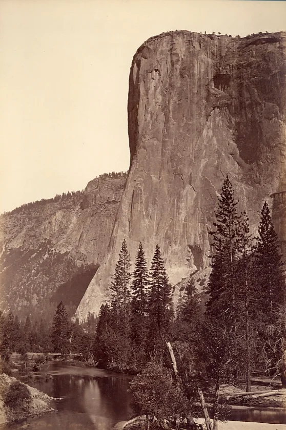 El Capitan, c. 1870, Albumen on paper