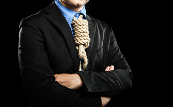 Hanged businessman