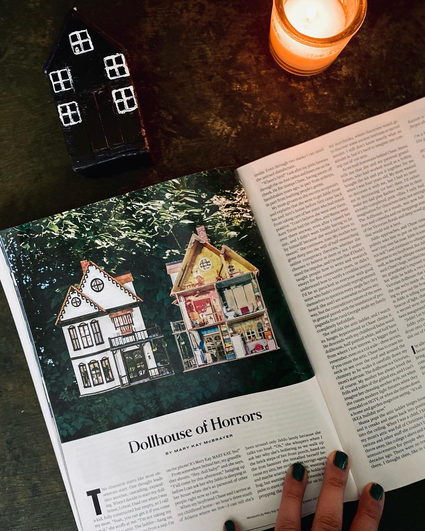 Y&rsquo;all. Go get thee the most recent issue of one of my favorite literary magazines of all time, @oxfordamerican, &amp; read my friend @marykaymcbrayer&rsquo;s piece &ldquo;Dollhouse of Horrors.&rdquo; 

I&rsquo;m just got my copy in the mail. Th