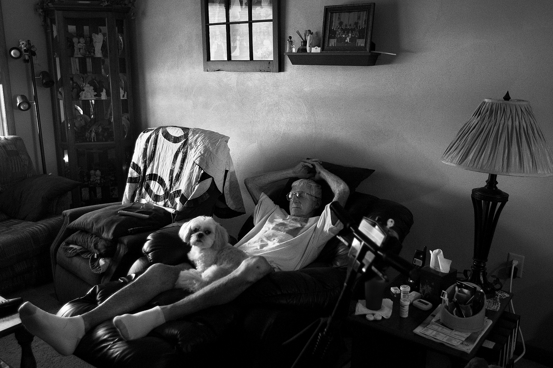 Staying as active as possible was a priority for Red, but the daily reality of Parkinson’s disease was that his body would often shut down for varying periods of time and render him immobile. “The thing I hate about it is I can’t plan anything,” he