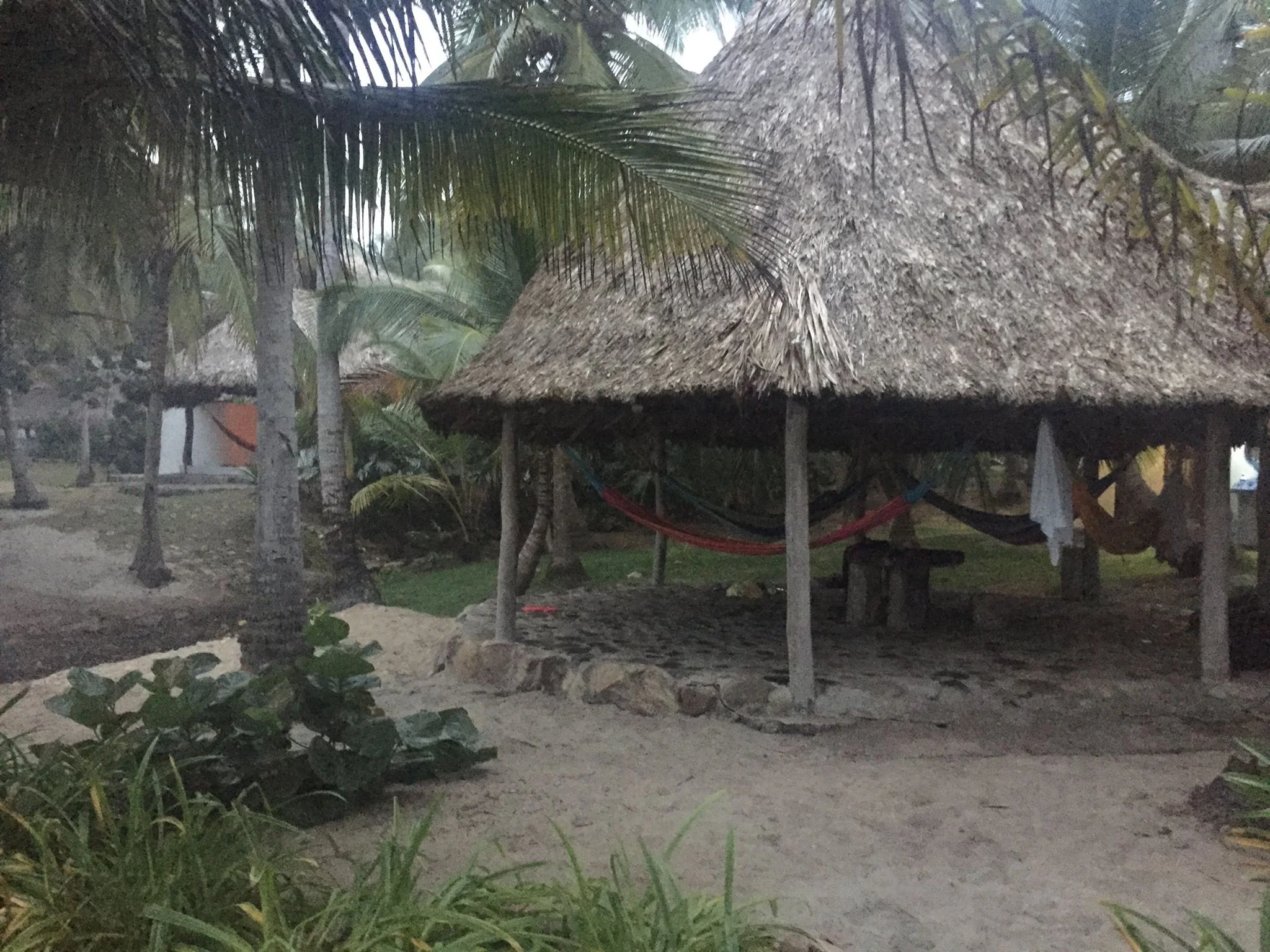 Our hammocks at Casa Lina.