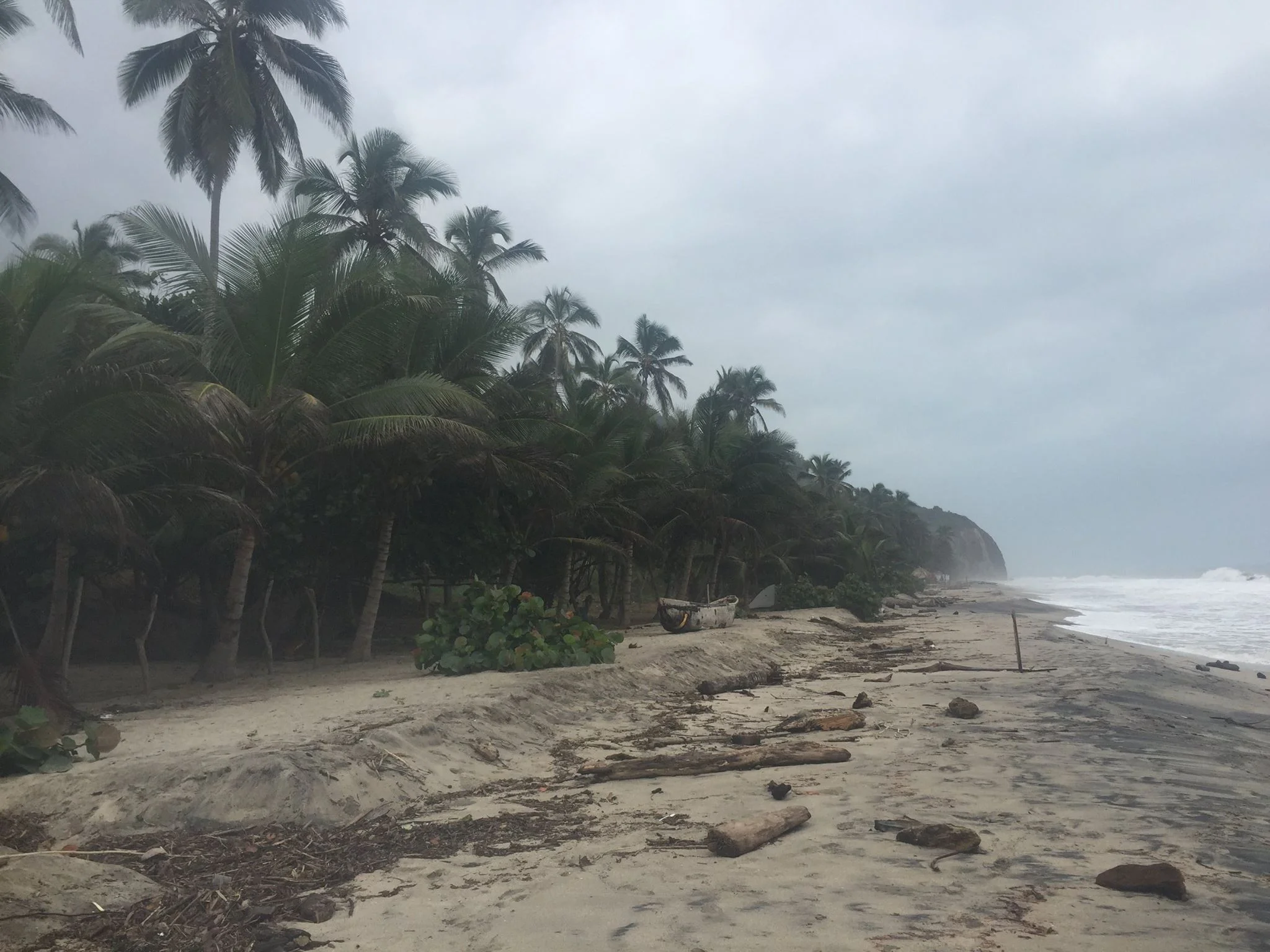 The beach we slept on.