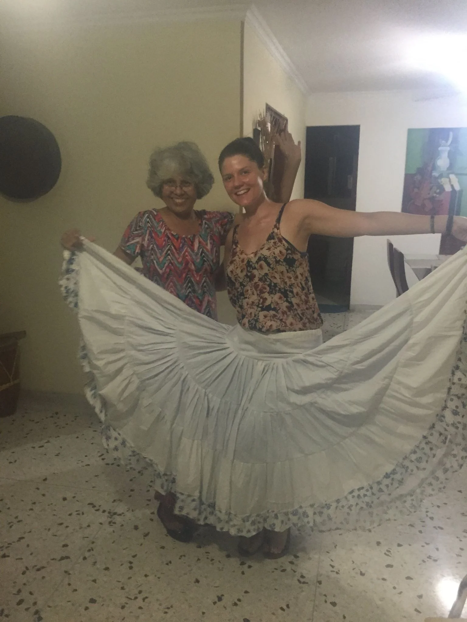 Learning cumbia.