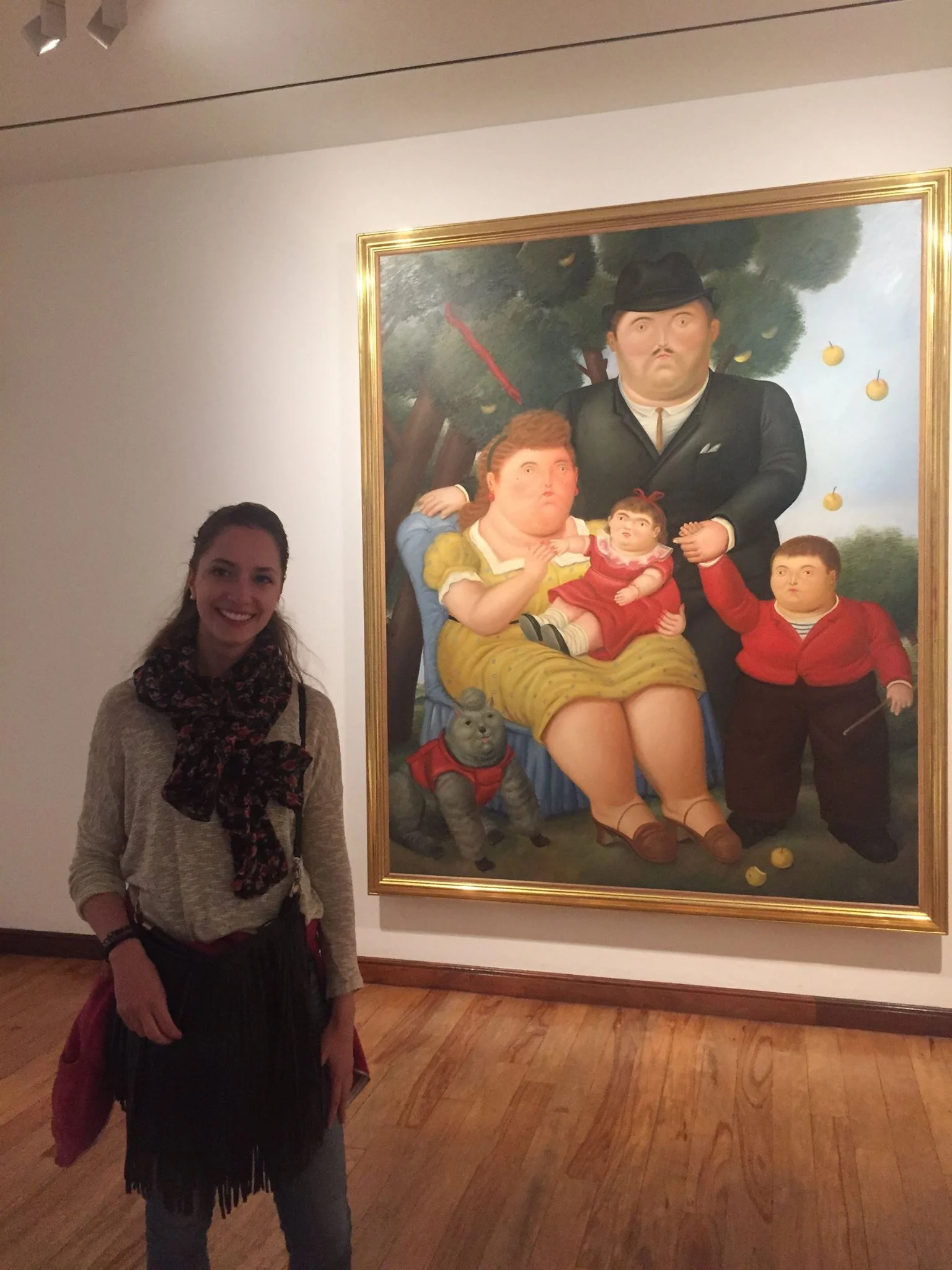 Monika & a Botero work of art.