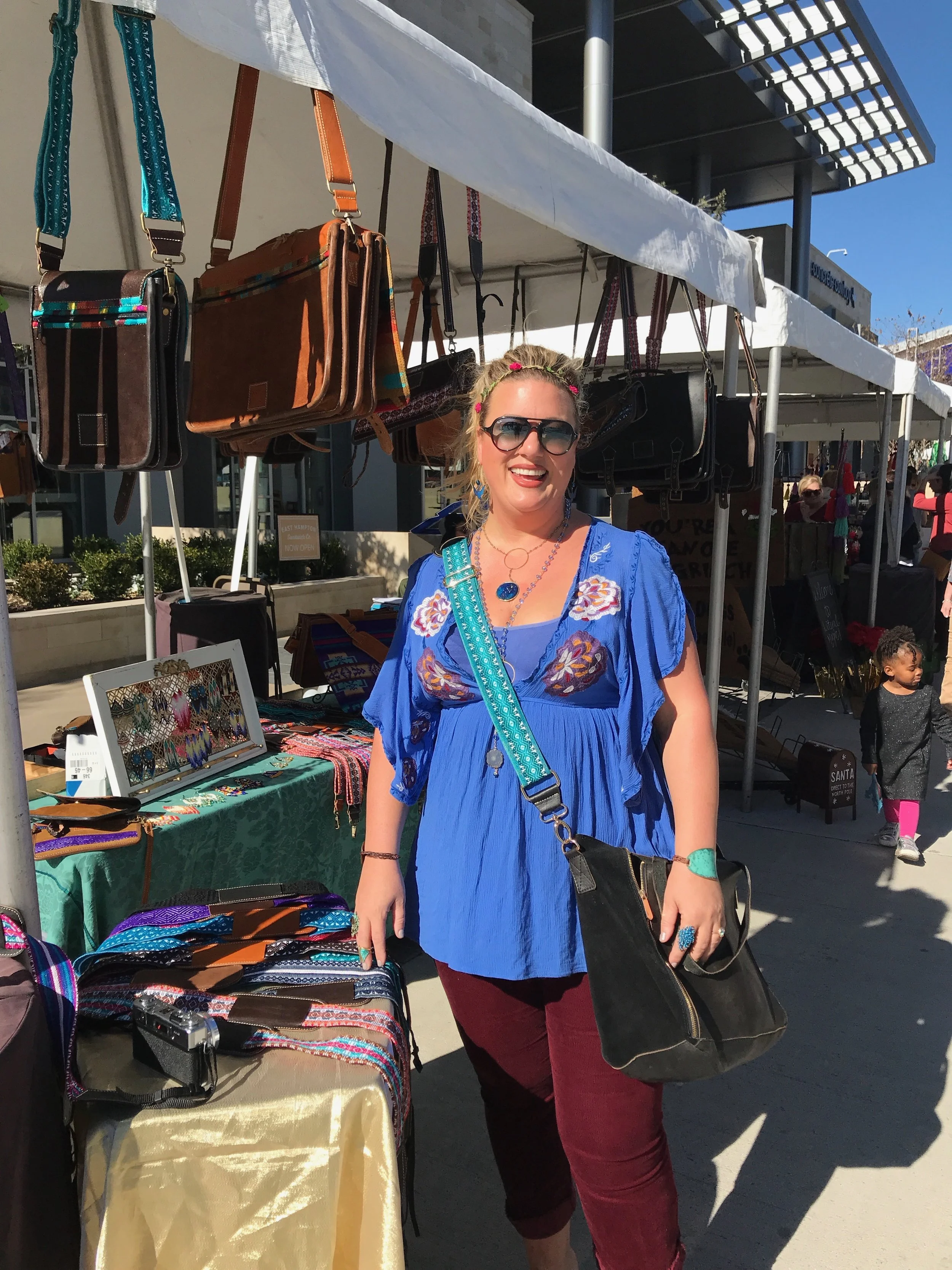 A new bag for a special friend! Now choose your own strap every time you buy a bag! Totes (seen here) are available by special order.