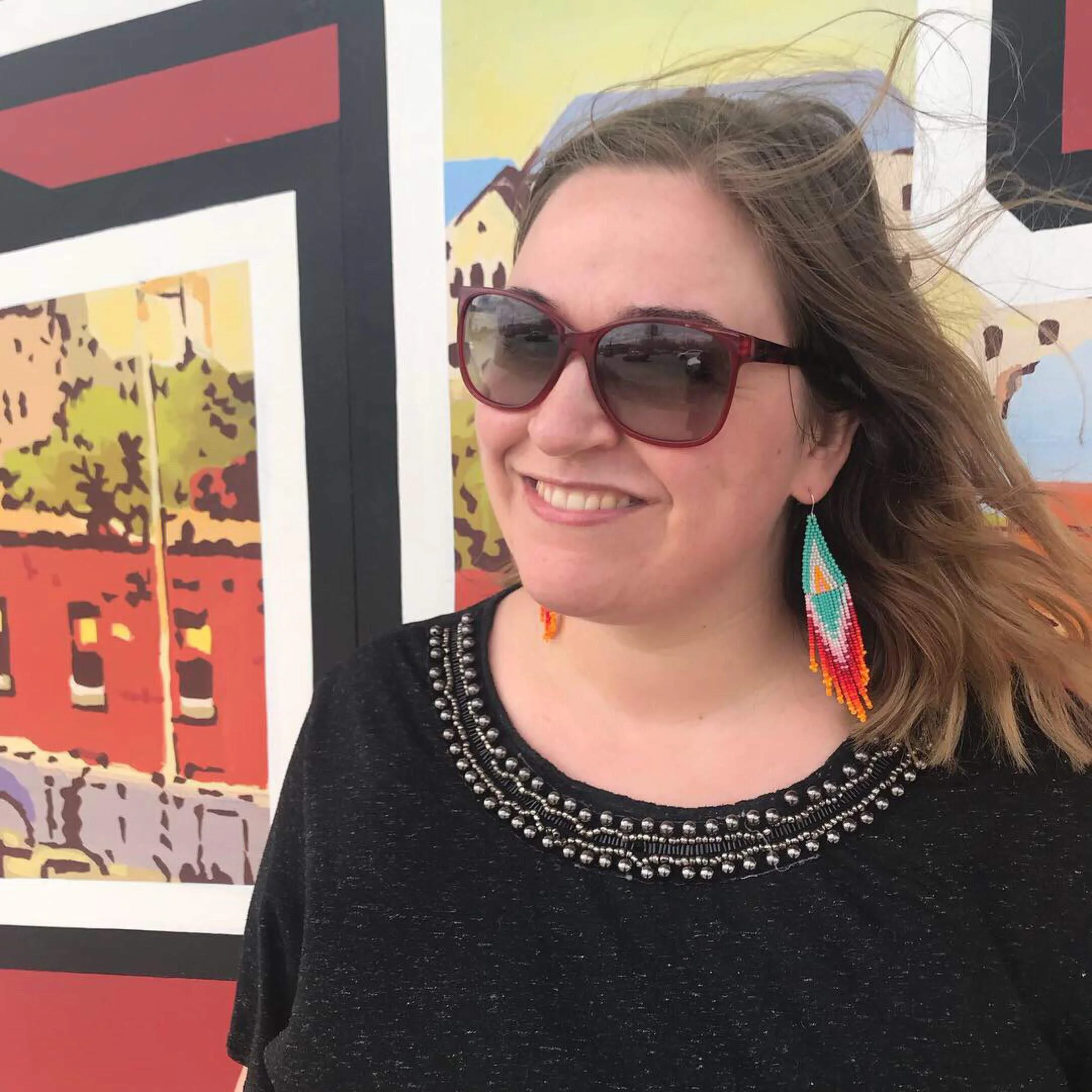 Denise on her first day in Austin ~ headed to the shops on SoCo!