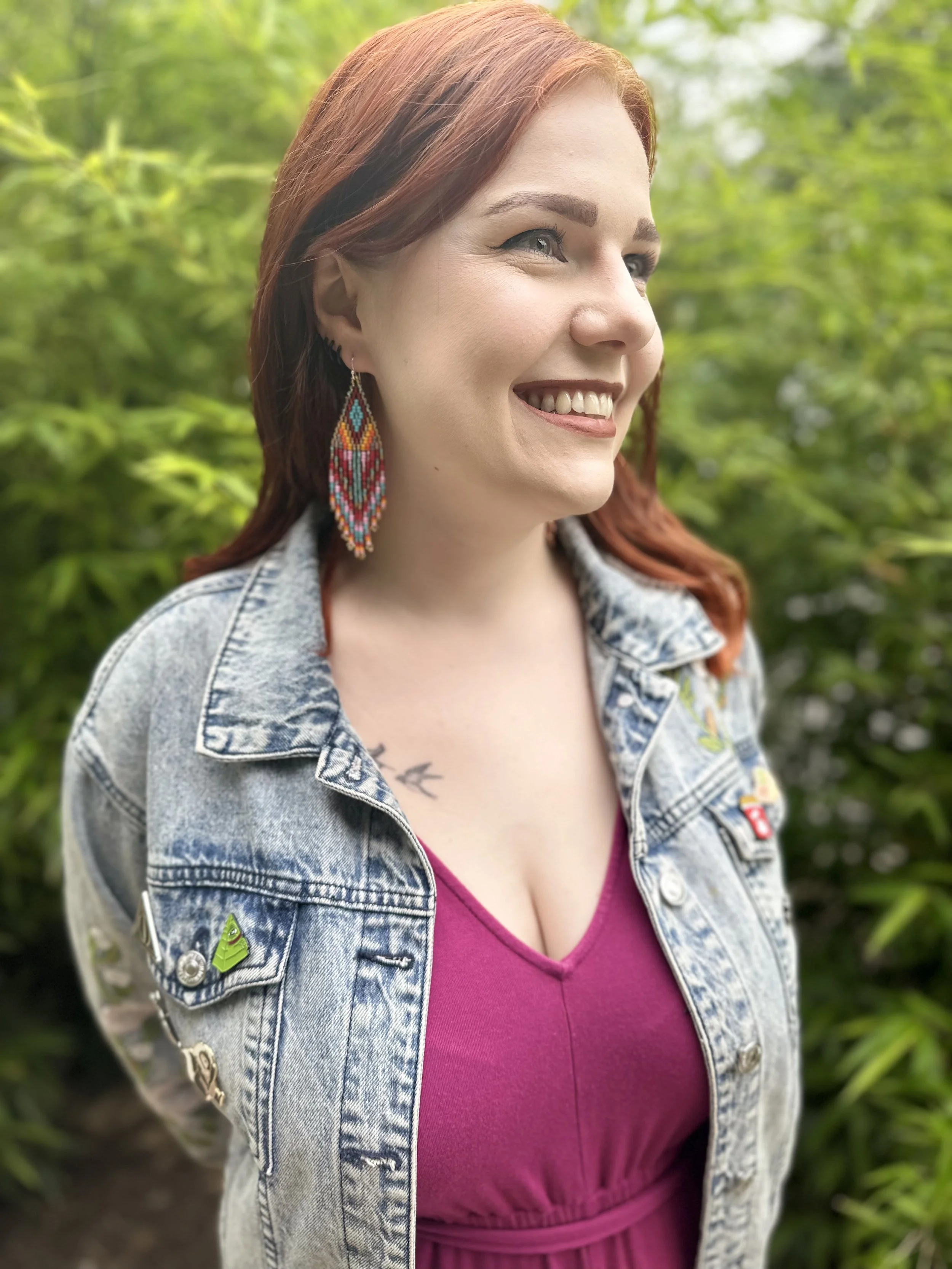 Burning Woman Mini Earrings