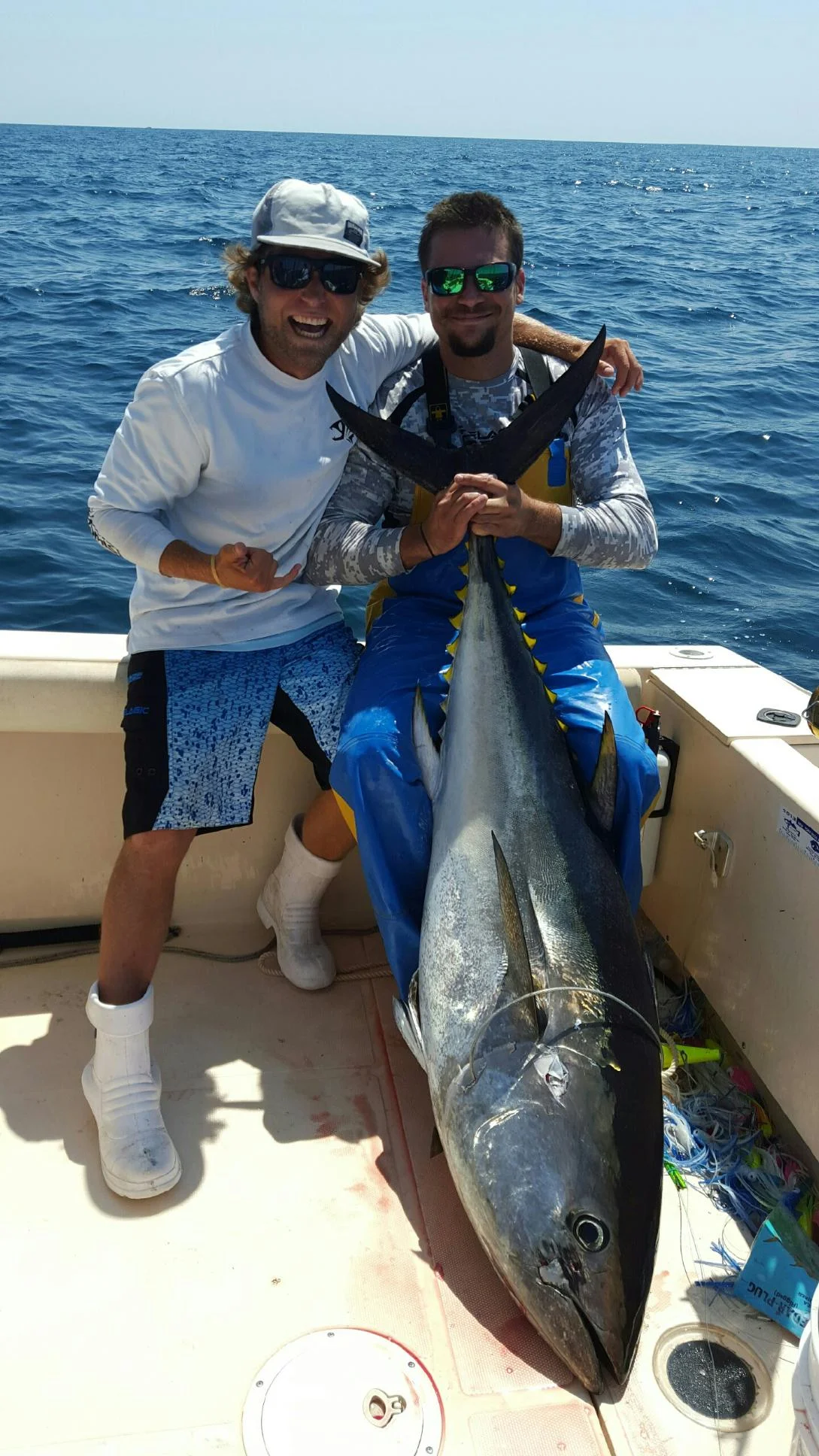 Capt. Steve and Jake with a fatty!