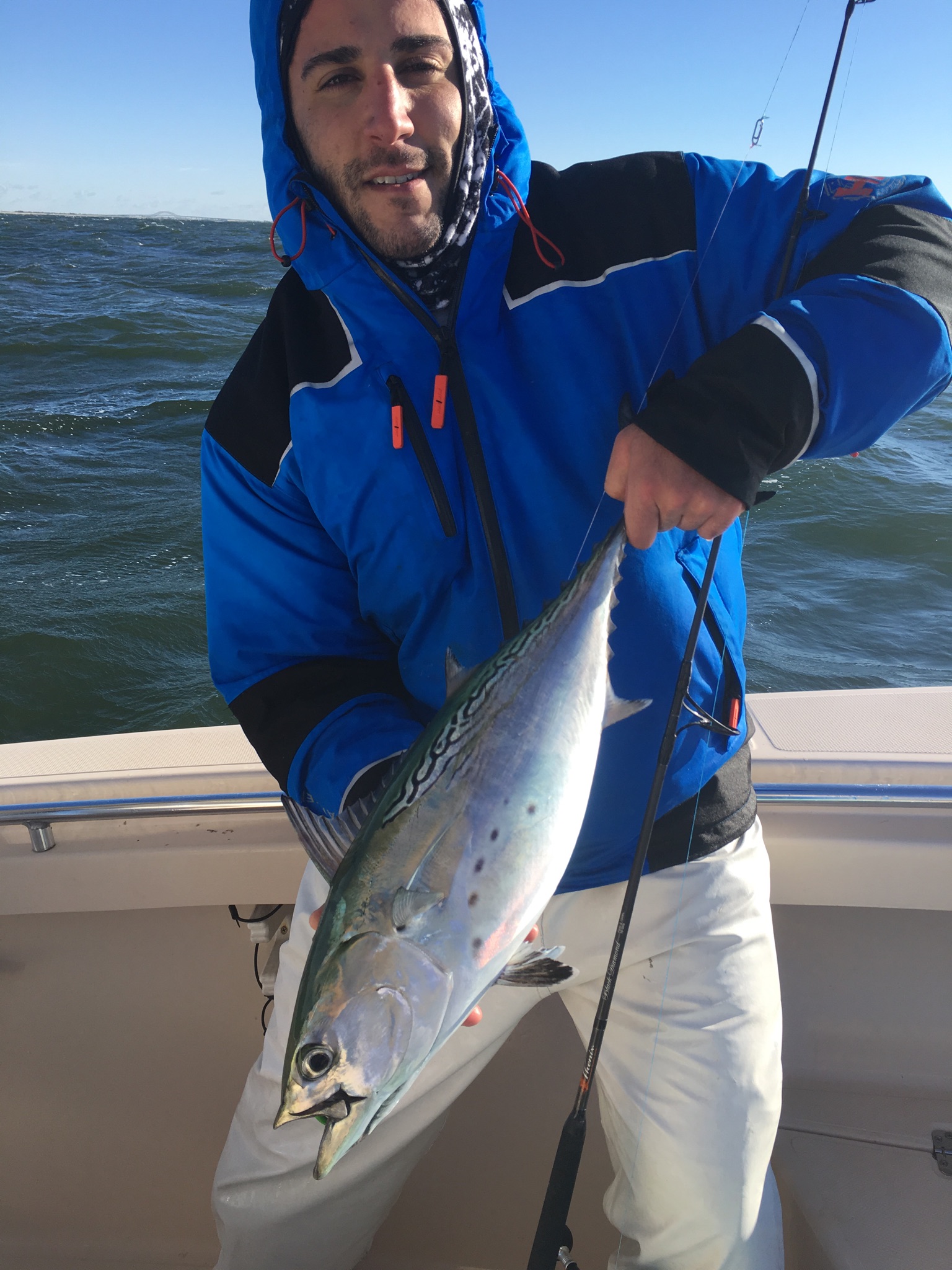Capt. Mike with a nice albie!