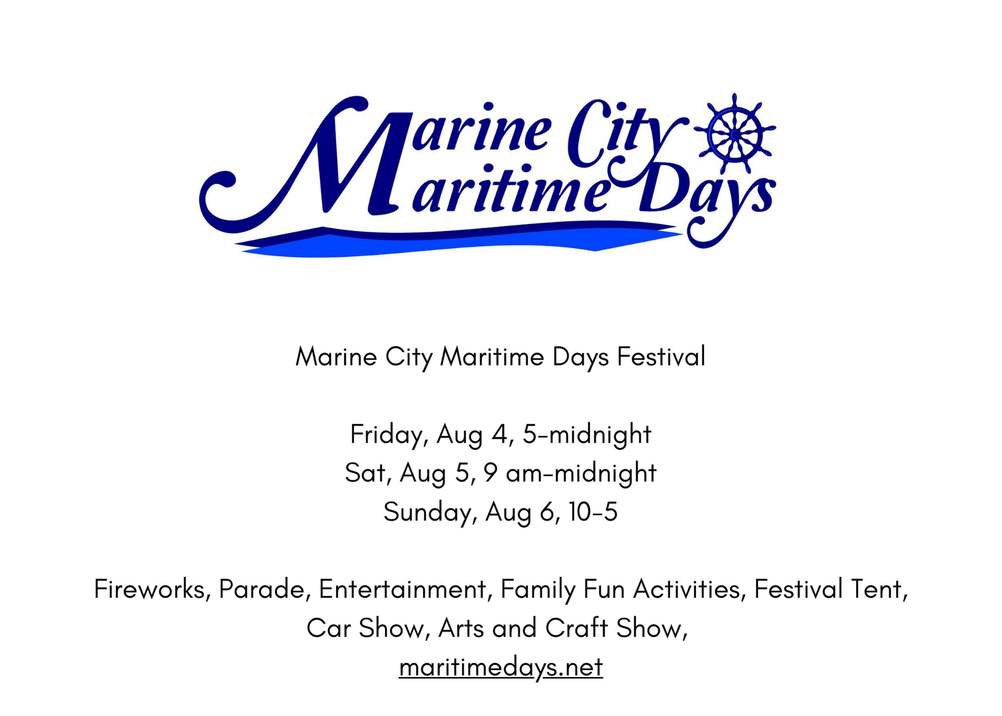 Maritime Days — Marine City Chamber of Commerce