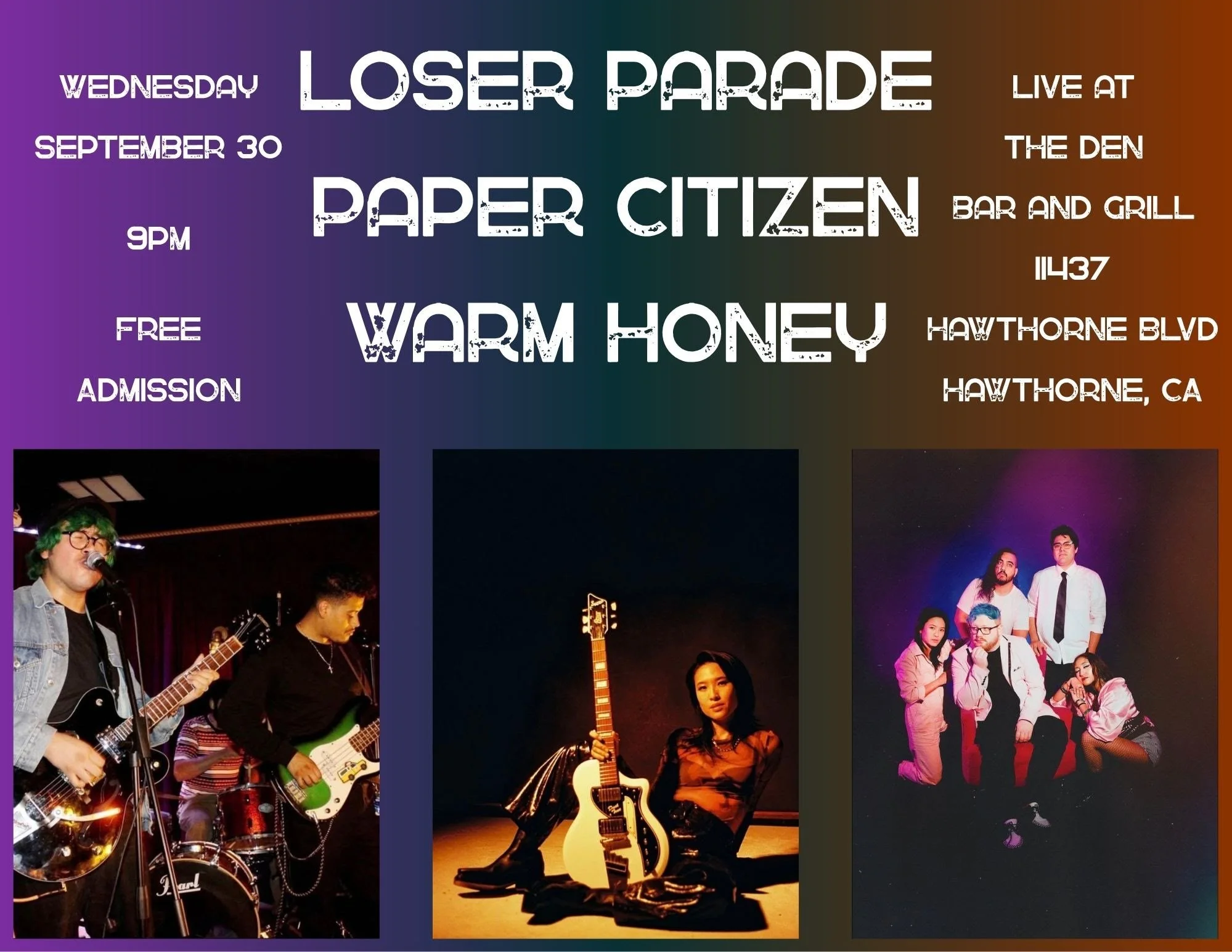 Paper Citizen @ The Den Bar and Grill