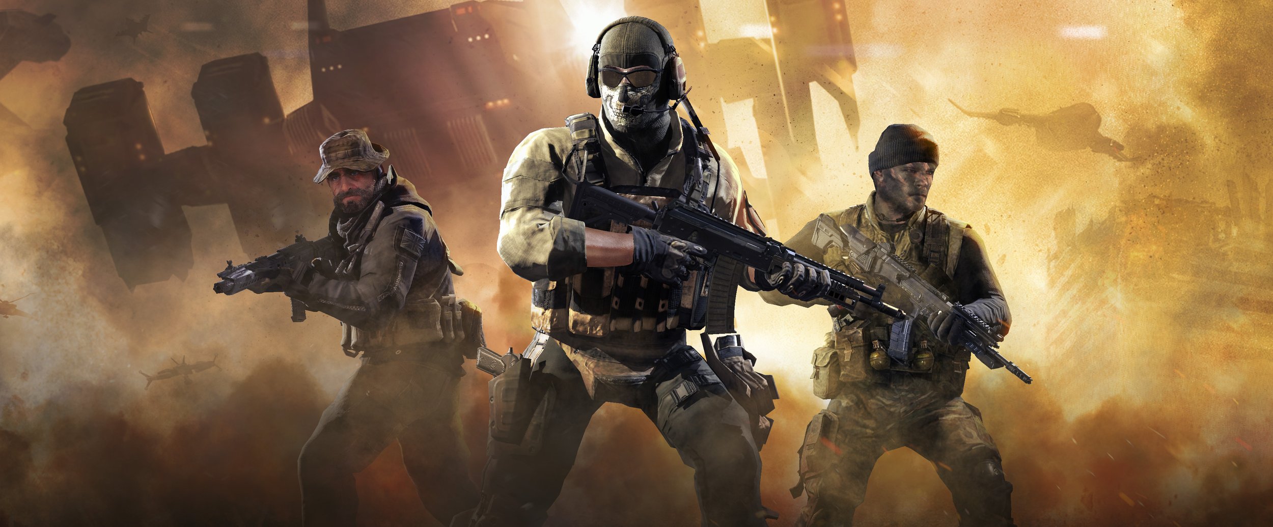 Early Key Art exploration for a cancelled Call of Duty project.