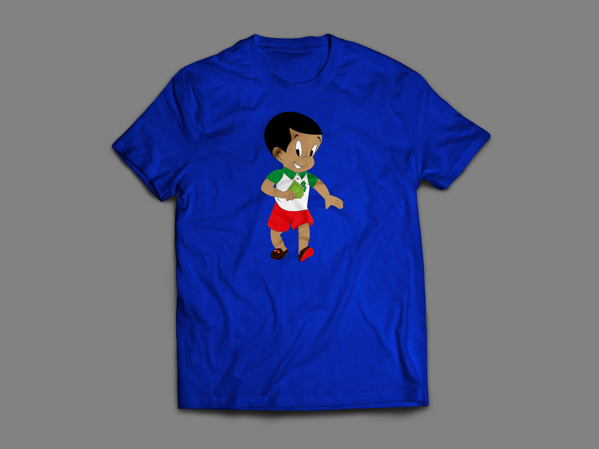 Kid Big Logo Royal Blue Tshirt