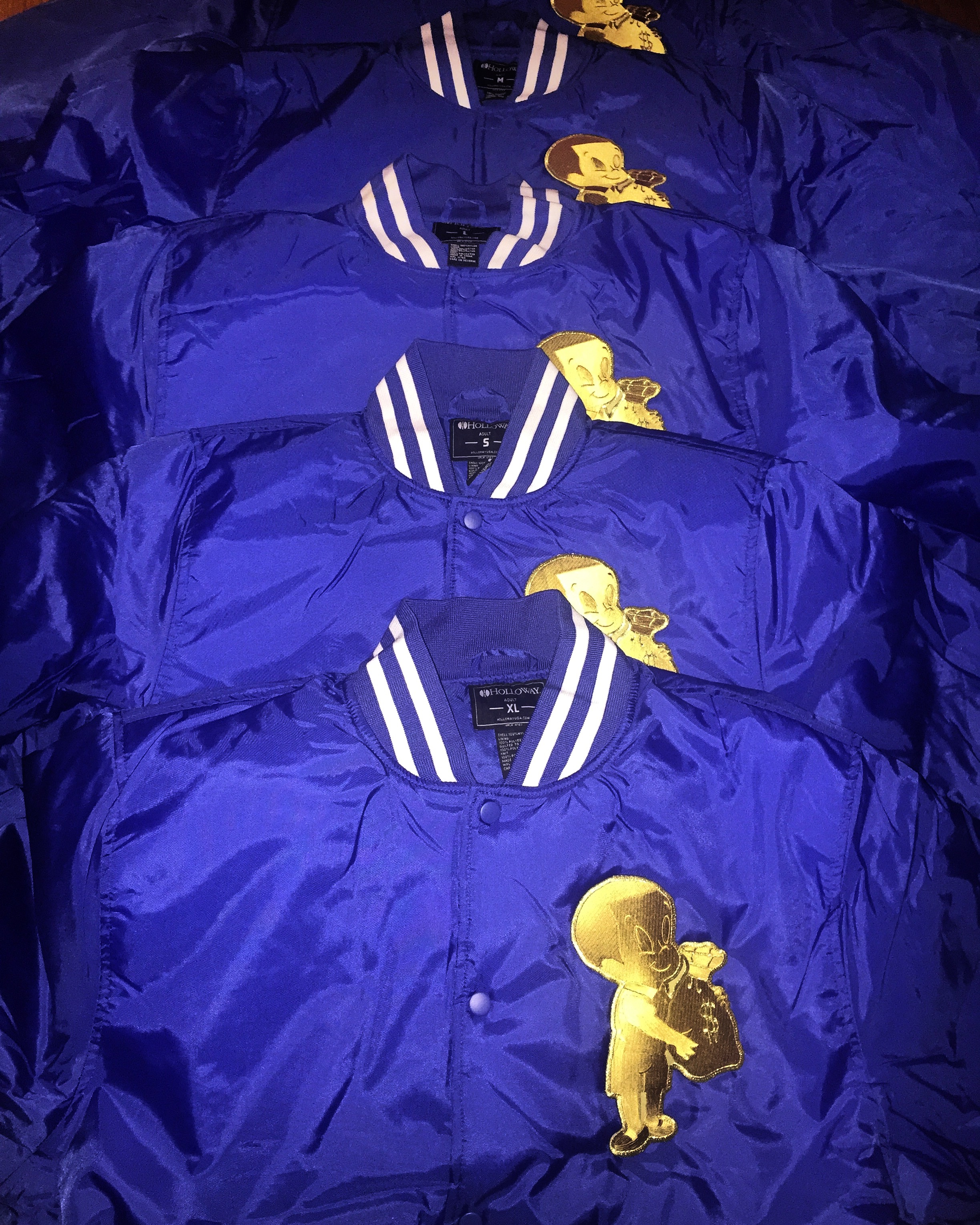 Bomber Varsity Jackets Blue 