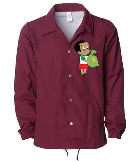 Burgundy Coach Jacket