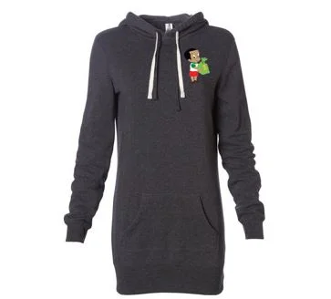 Carbon Hoooded pullover Dress